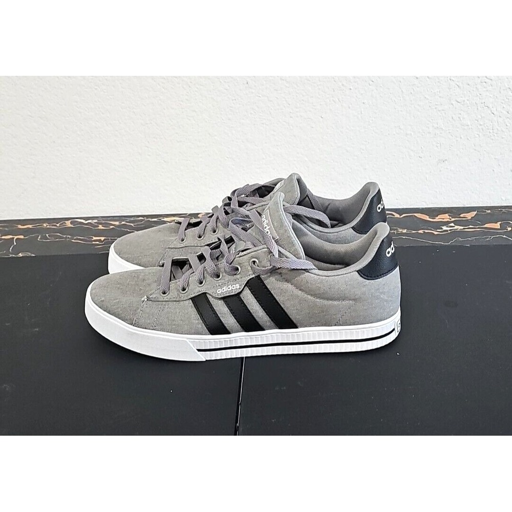 ADIDAS Men's Athletic Sneakers Grey & Black Shoes FW3270 Size 11.5